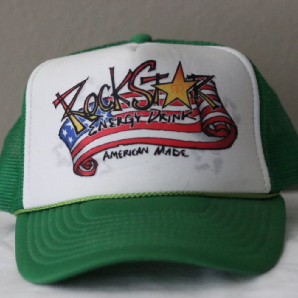 Rare Rockstar Trucker Snapback